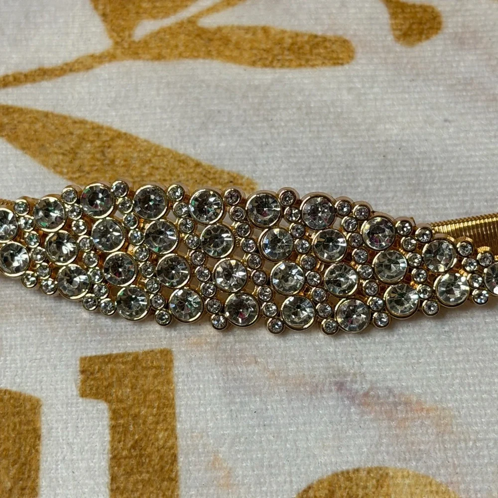 Gold and Chrystal Belt Women's Accessory